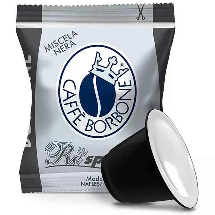 Caffè Borbone Café Respresso, Mezcla Negra - 100 Cápsulas