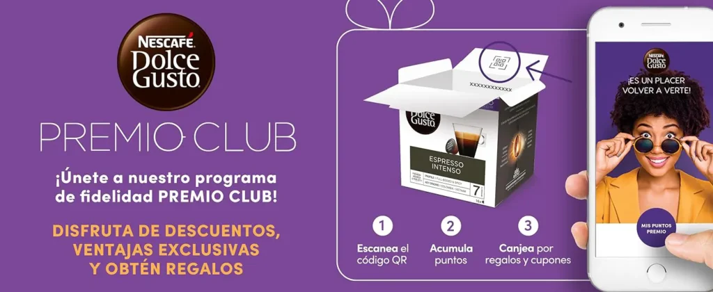 premio club con cápsulas de café Dolge Gusto